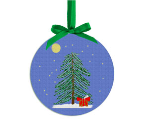 Starry Night Holiday Tree Ornament Kit by Alyson Chase - The Art